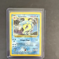 Pokemon TCG Gyarados Base Set Holo Rare Card 6/102 English - Image 1