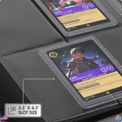 Forzarocket 4-Pocket Zippered Toploader Binder | 128-Card Album for Gaming Cards - Image 4