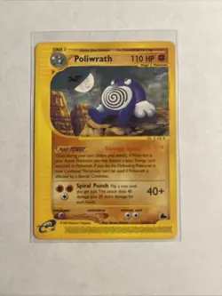 POLIWRATH 26/144 Skyridge E-SERIES NON-HOLO rare Pokemon TCG card NM+ - Image 1