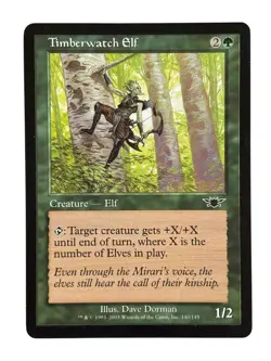 Timberwatch Elf Legions Regular MTG Magic the Gathering Vintage Old School - Image 1