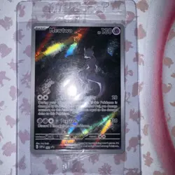 Pokemon Card - Mewtwo 052 Scarlet & Violet 151 Black Star Promo Full Art SV Holo - Image 1