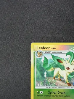 Pokemon TCG Majestic Dawn - Leafeon # 24/100 Reverse Holo - Platinum Stamp - DMG - Image 5