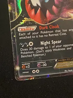 Darkrai EX Holo BW46 Black & White Promo Pokemon Heavily Played HP Damaged DMG - Image 5