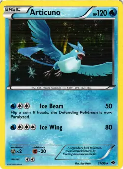 Pokemon TCG Articuno 27/99 Holo Rare Holo Next Destinies LP - Image 1