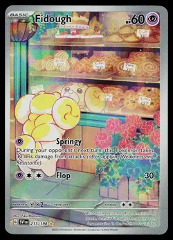 Pokemon Card - Fidough Scarlet & Violet Base Set 213/198 Illustration Rare - Image 1