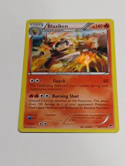 Pokemon TCG Blaziken Holo Rare Card Furious Fists 14/111 - Image 1