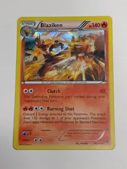 Pokemon TCG Blaziken Holo Rare Card Furious Fists 14/111 - Image 2