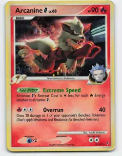 2009 Pokemon, Supreme Victors, #15/147 Arcanine G, Holo Rare, Deck Exclusive (b) - Image 1