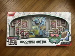 BLOOMING WATERS PREMIUM 151 POKEMON TCG SCARLET & VIOLET COLLECTION SEALED NEW - Image 1