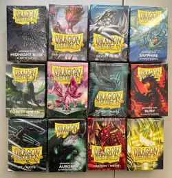 Dragon Shields 60CT Small Japanese YuGiOh Size Matte Sleeves Lot of 12 - Image 1