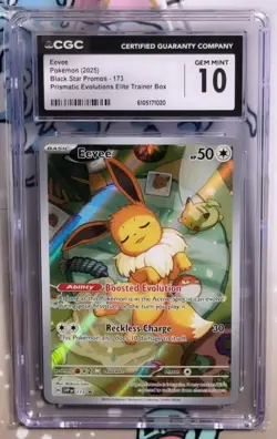 Pokemon CGC 10 Eevee Black Star Promo From Prismatic Evolutions ETB - 173 - Image 1