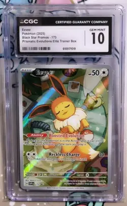 Pokemon CGC 10 Eevee Black Star Promo From Prismatic Evolutions ETB - 173 - Image 1