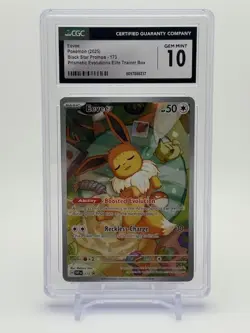 Pokemon Eevee #173 Black Star Promo 2025 Prismatic Evolutions CGC 10 Gem Mint - Image 1