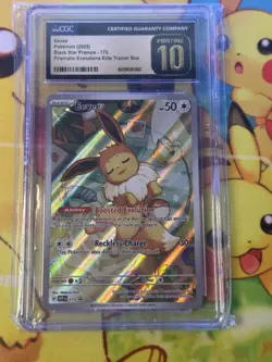 CGC Pristine 10 Eevee Pokemon (2025) Black Star Promos- 173 Prismatic Evolutions - Image 1