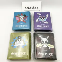 ONE PIECE Limited Card Sleeves Set of 4 Roger Robin Jinbe Franky Japan Import - Image 1