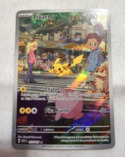 Pikachu 173/165 Illustration Rare Scarlet Violet Pokemon 151 TCG | NM-MINT - Image 1