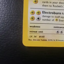 Rocket’s Zapdos Gym Challenge 15/132 Holo Rare 1st Edition Pokemon Card - Image 3
