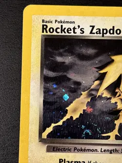 Rocket's Zapdos 15/132 Gym Challenge Holo 2000 Pokemon Card Wotc Holo Swirl! Mp - Image 2