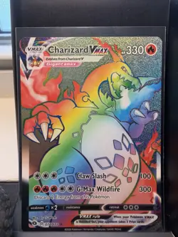 Pokemon Charizard VMAX Rainbow Secret Rare 074/073 Champion’s Path Near Mint - Image 1