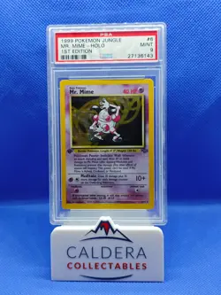 1999 Pokemon Jungle Mr Mime Holo 1st Edition 6/64 WOTC PSA 9 Mint - Image 1