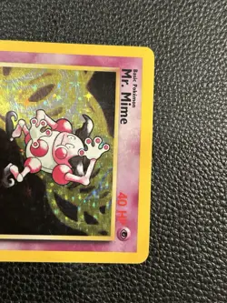 1999 Pokemon TCG 1st Edition Mr. Mime Holo 6/64 Jungle Set Holo Rare - Image 2