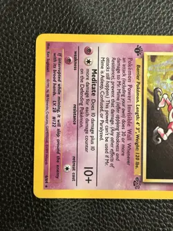 1999 Pokemon TCG 1st Edition Mr. Mime Holo 6/64 Jungle Set Holo Rare - Image 3