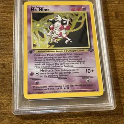 1999 Pokemon 1st Edition Jungle Mr. Mime Holo 6/64 PSA 5 EX - Image 3