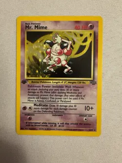 1999 Pokemon - 1st Edition Mr. Mime Holo Rare - Jungle 6/64 - WOTC - Image 3