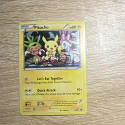 Pokemon Pikachu XY95 XY Promo Holo Basic 60HP Pokemon Card - Image 1