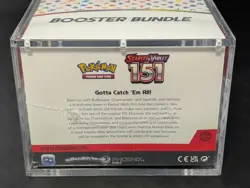 Pokemon 151 SV3.5 Booster Bundle Display Factory Sealed Case W/Acrylic Case - Image 3