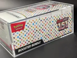 Pokemon 151 SV3.5 Booster Bundle Display Factory Sealed Case W/Acrylic Case - Image 4