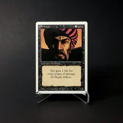 Magic: The Gathering El-Hajjaj MTG Revised Edition Vintage 1994 MP - Image 1