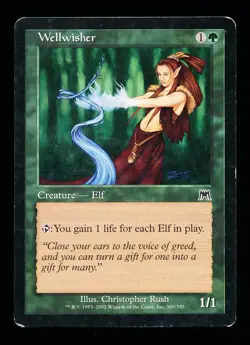 * * 1x Wellwisher x1 * * Onslaught MTG MP Moderately Played - Image 1