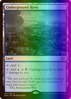 Underground River #267 (Foil) (NM) Brothers' War BRO Magic MTG - Image 1