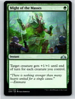Magic the Gathering Might of the Masses Guilds of Ravnica MTG Free Shipping! - Image 1