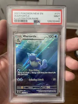 2023 Pokemon MEW EN - Scarlet & Violet #171 Wartortle IR PSA 9 - Image 1