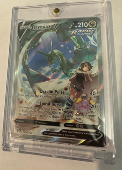 Rayquaza V Evolving Skies 194/203 Holo Ultra Rare Card Alt Art Pokemon Near Mint - Image 1