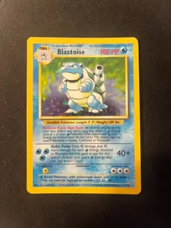 Blastoise Base Set Unlimited Holo NM Vintage Pokemon TCG WOTC 002/102 - Image 2
