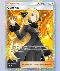 Pokemon TCG POCKET - Cynthia 2⭐, Space-time Smackdown, English (Read) - Image 1