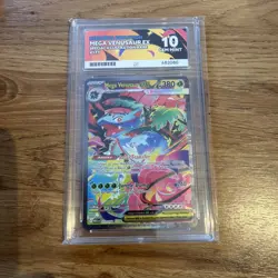 Mega Venusaur EX 177/132 - Mega Evolution - ACE 10 Graded Pokemon Card - Image 1