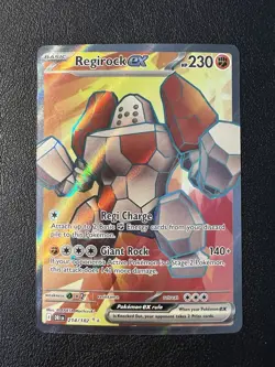 Regirock ex - 214/182 - Pokemon Destined Rivals Ultra Rare NM - Image 1