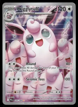 Pokemon Cards Wigglytuff 105/094 Phantasmal Flames Illustration Rare NM *3 - Image 1