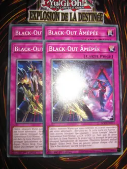 YU-GI-OH! PLAYSET (LOT DE 4) BLACK-OUT AMEPEE BODE-FR073 FRANCAIS 1ere edition - Image 1