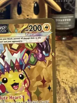 Pokemon Pikachu EX TCG Card Surging Sparks Gold 247/191 NM-Mint - Image 3