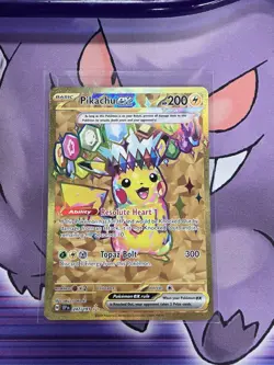 Pokemon TCG - Pikachu Ex 247/191 - Hyper Rare Holo - Surging Sparks NM - Image 1