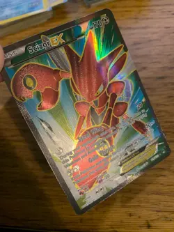 NM! Scizor EX (119/122) XY BreakPoint Full Art Ultra Rare Pokemon Card! - Image 3