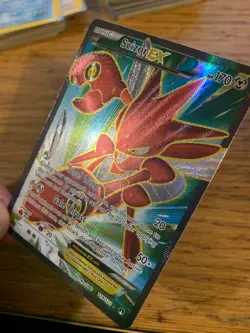 NM! Scizor EX (119/122) XY BreakPoint Full Art Ultra Rare Pokemon Card! - Image 4