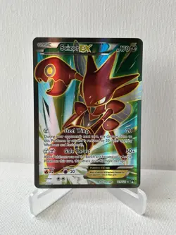 Scizor EX 119/122 XY Breakpoint Ultra Rare Full Art Holo Pokemon Card LP - Image 1