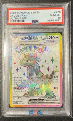 Cyclizar ex 228/191 Pokemon Surging Sparks FULL ART PSA 10 GEM MINT - Image 1
