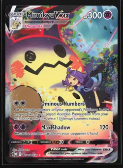 Mimikyu VMAX TG17 Brilliant Stars Trainer Gallery Ultra Rare Pokemon Card - Image 1